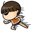 🏃 emoji Who cares. @tikelku Telegram sticker 14 of 41