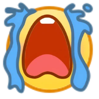 😭 emoji b站 Telegram sticker 7 of 10