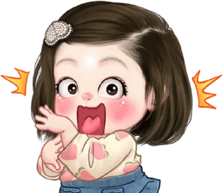 ⭐ emoji Lookpeach So cute (ENG) Telegram sticker 24 of 40