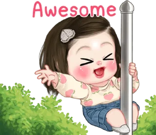 ⭐ emoji Lookpeach So cute (ENG) Telegram sticker 5 of 40