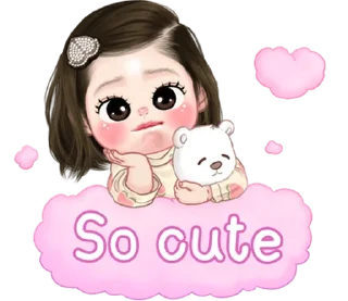 ⭐ emoji Lookpeach So cute (ENG) Telegram sticker 7 of 40