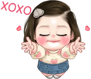 ⭐ emoji Lookpeach So cute (ENG) Telegram sticker 8 of 40