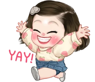 ⭐ emoji Lookpeach So cute (ENG) Telegram sticker 19 of 40