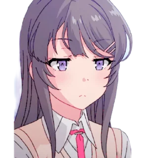 😐 emoji Senpai mai Telegram sticker 10 of 47