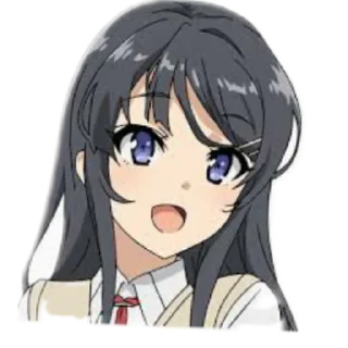 😄 emoji Senpai mai Telegram sticker 16 of 47