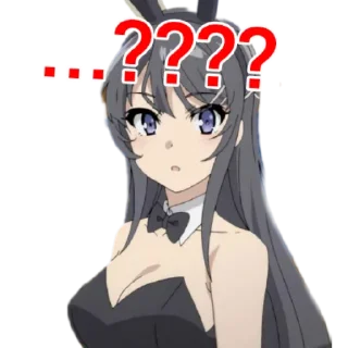 ❓ emoji Senpai mai Telegram sticker 17 of 47