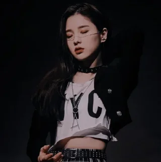 🖤 emoji heejin dark pck Telegram sticker 24 of 24
