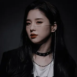 🖤 emoji heejin dark pck Telegram sticker 20 of 24