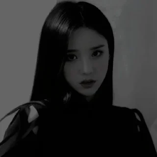 🖤 emoji heejin dark pck Telegram sticker 8 of 24