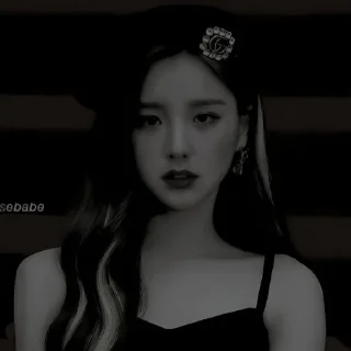 🖤 emoji heejin dark pck Telegram sticker 14 of 24