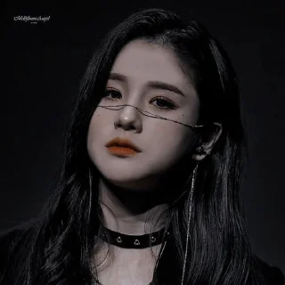 🖤 emoji heejin dark pck Telegram sticker 6 of 24