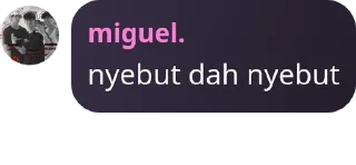 Sticker from miguel