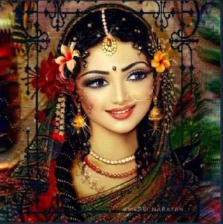 Sticker from Radha Krishna