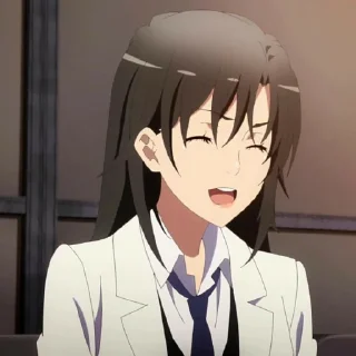 😍 emoji Oregairu Stickers @KissAnime_Stickers_Gallery Telegram sticker 11 of 20