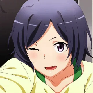 😍 emoji Oregairu Stickers @KissAnime_Stickers_Gallery Telegram sticker 9 of 20