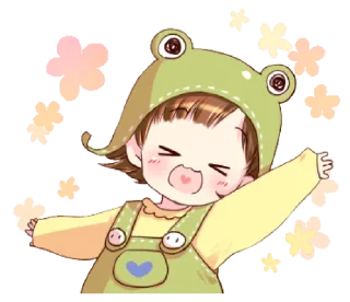 Sticker from Hat of a frog @bistic