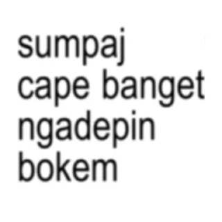 Sticker from males ngetik