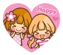Sticker from twin blonde