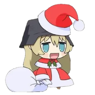 🎅 emoji @wallpaper_kid @Anime_Sticker_noob Podaru Podaru Telegram sticker 21 of 61