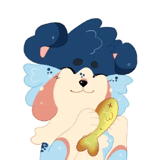 🐟 emoji Indie the Collie Telegram sticker 17 of 120