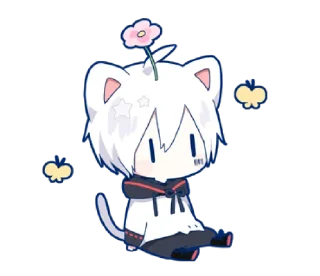 🙂 emoji Mafumafu Sticker (cat) vol.2 @bistic Telegram sticker 13 of 40