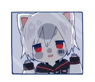 😰 emoji Mafumafu Sticker (cat) vol.2 @bistic Telegram sticker 12 of 40