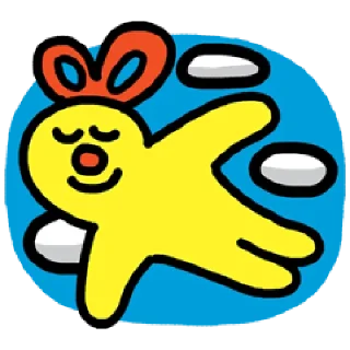 💬 emoji 블루 &amp; 옐로 By @KakaoEmoticon Telegram sticker 24 of 40