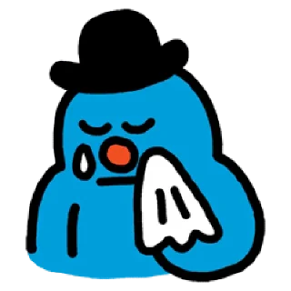 💬 emoji 블루 &amp; 옐로 By @KakaoEmoticon Telegram sticker 11 of 40