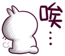 😔 emoji 不死兔的兔兔 Telegram sticker 14 of 120