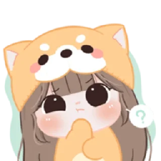 ☹️ emoji Chubby Baby Girl - Shiba | @cutestickers4you Telegram sticker 18 of 40