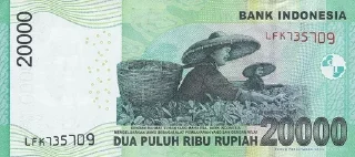 Sticker from money