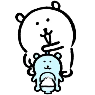 💬 emoji 농담곰 (Feat. 농담곰처럼) By @KakaoEmoticon Telegram sticker 10 of 24