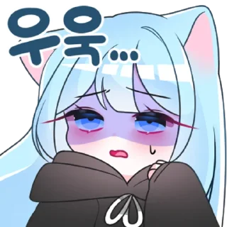 💬 emoji 겁쟁이 고양이 먀오 By @KakaoEmoticon Telegram sticker 18 of 32