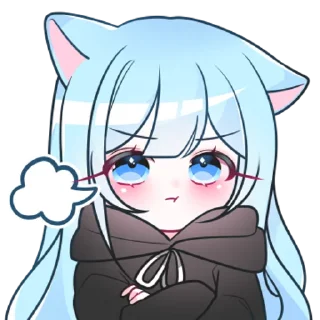 💬 emoji 겁쟁이 고양이 먀오 By @KakaoEmoticon Telegram sticker 9 of 32