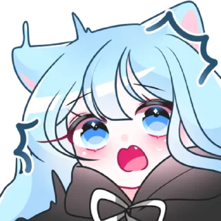 💬 emoji 겁쟁이 고양이 먀오 By @KakaoEmoticon Telegram sticker 12 of 32