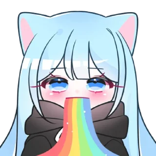 💬 emoji 겁쟁이 고양이 먀오 By @KakaoEmoticon Telegram sticker 7 of 32