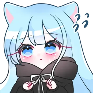 💬 emoji 겁쟁이 고양이 먀오 By @KakaoEmoticon Telegram sticker 11 of 32