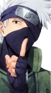 🤫 emoji KAKASHI Telegram sticker 22 of 22