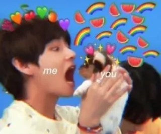 🥰 emoji taehyung Telegram sticker 11 of 21