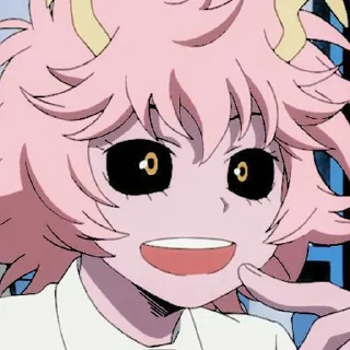 🍥 emoji Mina Ashido [@InariChuu] Telegram sticker 13 of 15