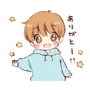 🙂 emoji Sticker of a boy and a girl!(Boys side) @bistic Telegram sticker 4 of 24