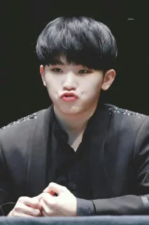 🤫 emoji Woozi Telegram sticker 19 of 24