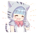 😊 emoji Pretty cat ear boy @reilostickers Telegram sticker 18 of 41