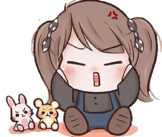 🧁 emoji ❲ ⎙ @crmll06 ❳ Chᥙbbᥡ gιrᥣ 1 Telegram sticker 6 of 40