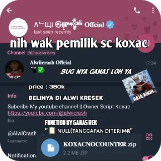 👍 emoji item jir memek mak lu Telegram sticker 10 of 15