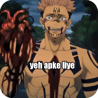 📖 emoji Sukuna the mummy bazz (@sanataniajay) Telegram sticker 13 of 44