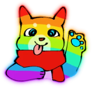 🌈 emoji 胖狗小路 Telegram sticker 16 of 95