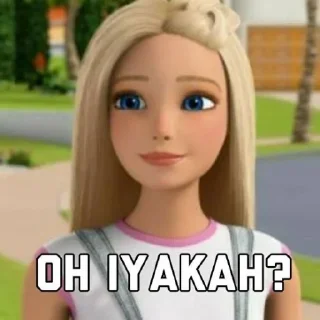 🥰 emoji Sticker barbie🗿 Telegram sticker 3 of 20