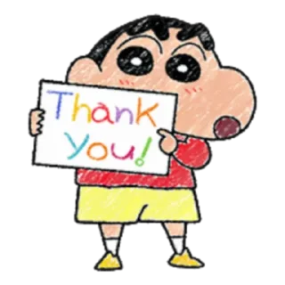 🙏 emoji 蠟筆風小新溫馨貼圖♪ (FULL) [CHN] @WSZB_Stickers Telegram sticker 5 of 40