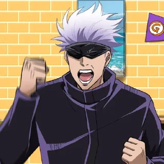 👏 emoji Gojo Sensei Telegram sticker 11 of 63